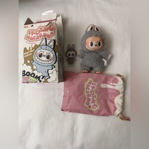 POP MART Authentic Labubu Monster Macarons Vinyl Face Exciting Sesame Bean